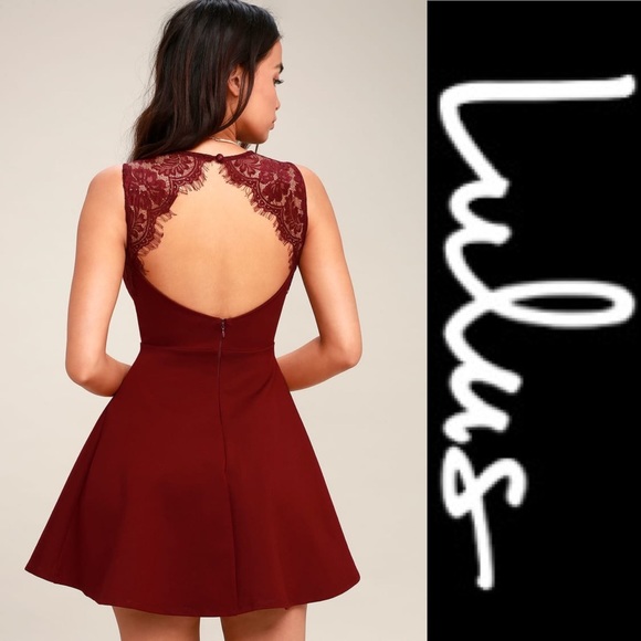 Lulus Need You Close Lace Backless Skater Dress - Picture 4 of 7